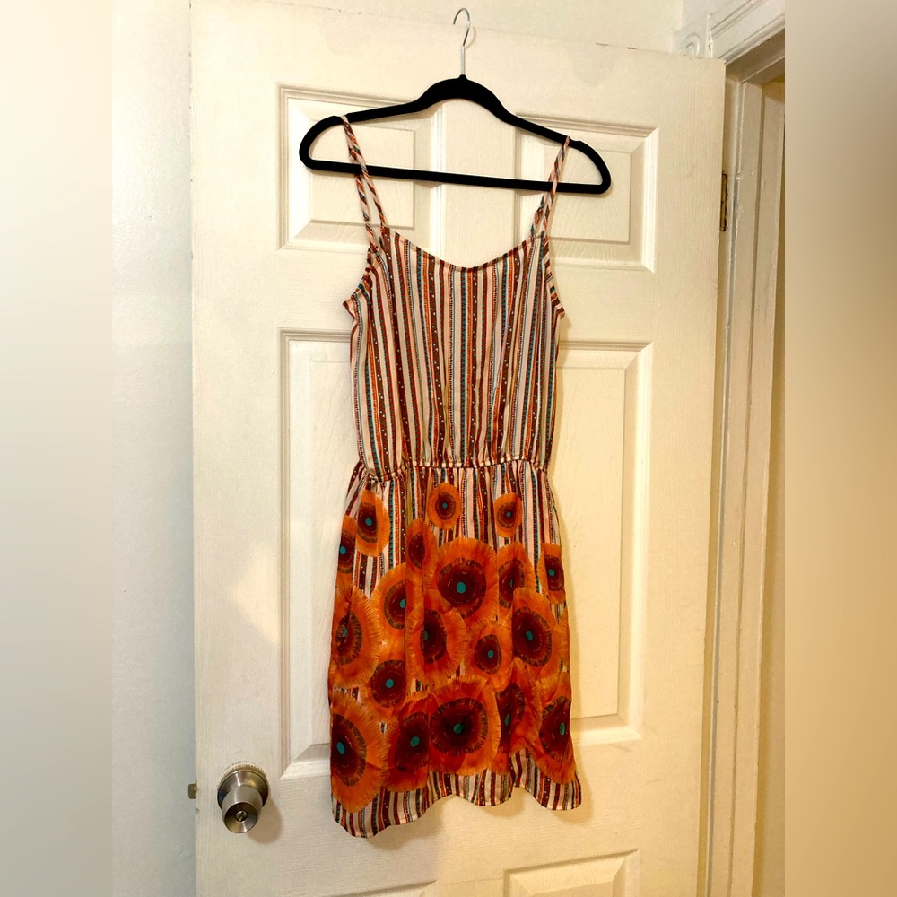 bar III Strappy Silky Sundress, size M